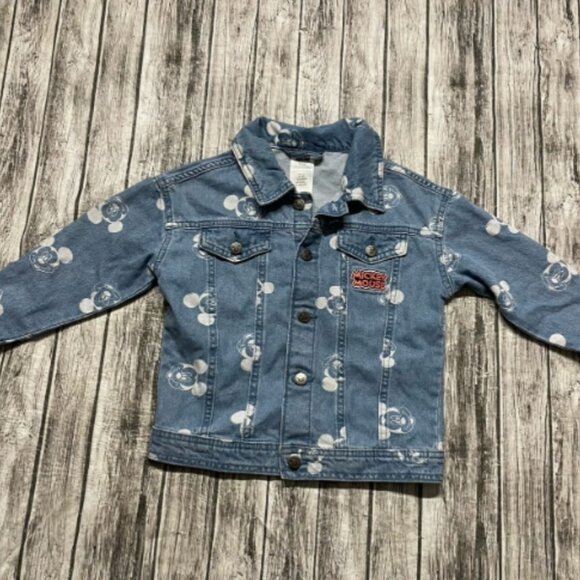 NWOT Disney Mickey Mouse Kids Denim Jacket - Picture 3 of 5